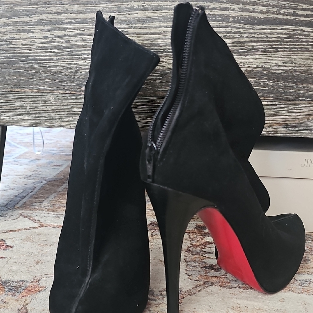 Christian Louboutin Black and Red Heels